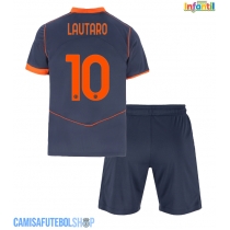 Camisa de time de futebol Inter Milan Lautaro Martinez #10 Replicas 3º Equipamento Infantil 2025-26 Manga Curta (+ Calças curtas)